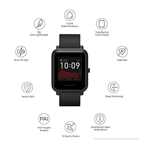 XIAOMI 7589 Smartwatch Amazfit Bip S Multi - Sport, Gps, Carbon Black