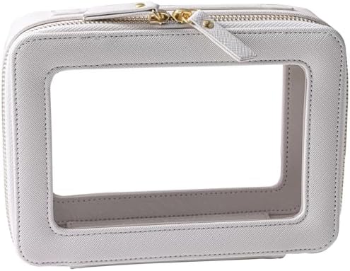 SANHECUN Toiletry bag waterproof cosmetic organizer with hanging hook for travelling