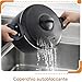 Imagen de BAKAJI Olla Scolì de 22 cm con colador integrado y asas móviles y ergonómicas