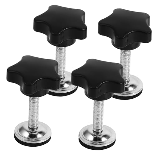 NAMOARLY 4pcs Metal Thumb Screws for Mini Vise Hand Knob Tightening Screw Comfort Grip Anti-Slip Design M8x35mm Thread Forming