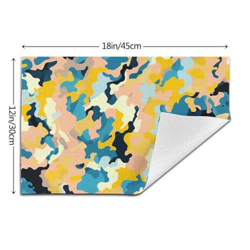Sets de table tissés en PVC lavables pour table de salle à manger - 6