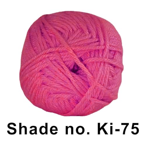Image of VCR Ruby Pink Yarn, 100 Grams Hank, 190 Meters Length, Acrylic Ball for Crochet and Knitting, Soft Crosia Threads, Pack of 1 Yarn, Suitable for DIY Crafts