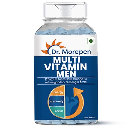 Dr. Morepen Multivitamin For Men | Energy & Immunity Booster | 60...