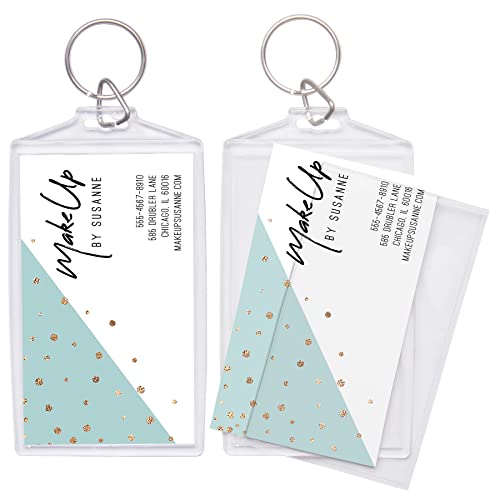 Amazon.co.jp: Snapins Create Your Own アクリル名刺キーホルダー