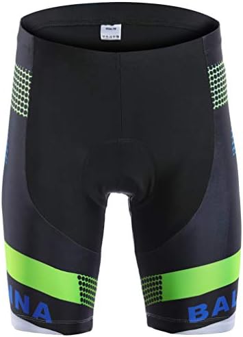 Balnna Padded Cycling Shorts Bicycle Bike Pants Half Pants 4D Coolmax -Blue-S