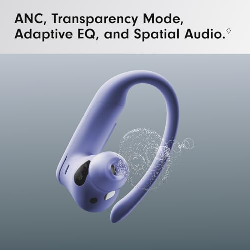 Image of Beats Powerbeats Pro 2 Wireless Bluetooth Earbuds - Noise Cancelling, Heart Rate Monitor, IPX4, Up to 45H Battery & Charging Case, Works with Apple & Android - Hyper Purple (Renewed)