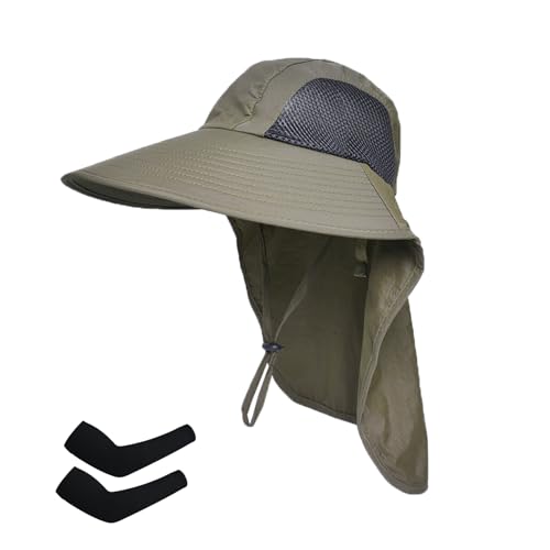 Image of Sun Hat for Men Women with Neck Flap,UPF 50+ UV Protection Fishing Hat