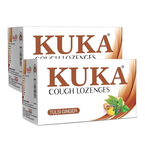 Image of Multani Kuka Cough Lozenges | Get Ayurvedic Relief from Throat Irritation and Other Throat Problems | Useful in Dry Cough | Goodness Of Tulsi & Ginger |8 * 24 Strip (Pack of 2) 384 Lozenges