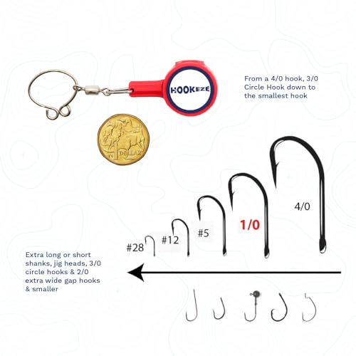 Image of HOOK-EZE Fishing Knot Tying Tool | Protect from Fish Hooks | Tie Fishing Knots Easily | Cool Gadgets for Fishermen | Ice Fly Fishing | Fishing Accessories for Beginner Anglers | Nail Knot Tool