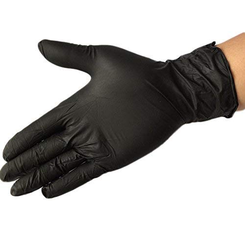 MOOLIGIRL 10pcs Disposable Black Gloves Medical Tattoo Cleaning Supplies Household Tattoo Accessories Permanent Tattoo Makeup tool