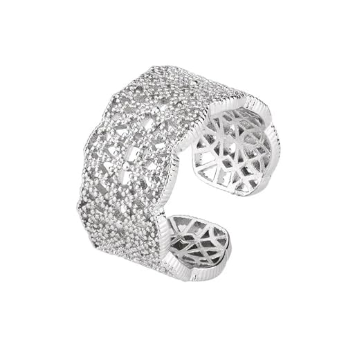 Bague anneaux ring ajustable argenté | Fine et ouverte pour tous
