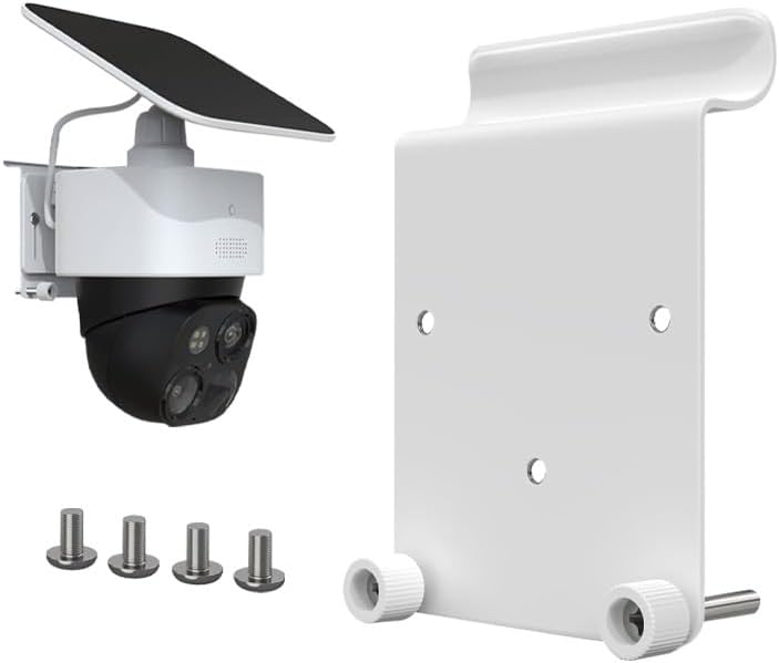 No-Drill Vinyl Siding Mount for Eufy SoloCam S340/E30/E42 & 4G LTE Cam S330 – Stainless Steel Clip, Tool-Free Installation, Rustproof for Outdoor Use