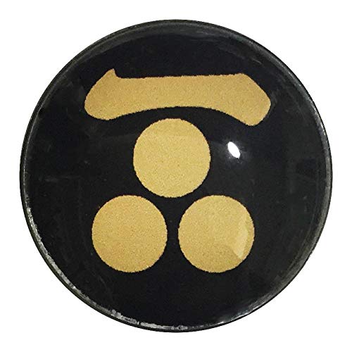家紋ピンバッジ 20mm 一文字三つ星 毛利元就 ピンバッチ pins 家紋