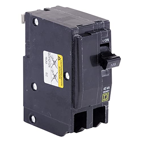 Square D By Schneider Electric Square D - Qo2125Cp Qo Circuit Breaker, 125-Amp, 120/240V, 2-Pole, Plug-In Mount #TOP3