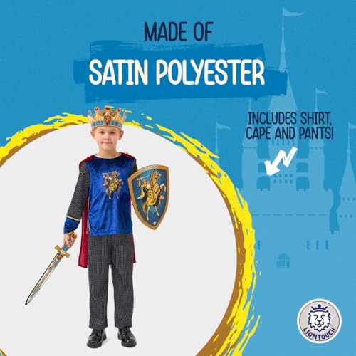 Disfraz Caballero con Capa para Niños 3-6 Años miniatura 3