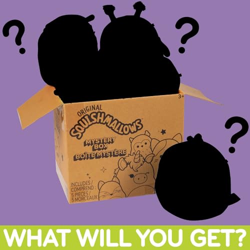 image for Squishmallows Original Mystery Box 5-Inch Plush 5 Pack - Official Jazw