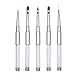 Produktbild Gelpinsel f¨¹r Nagel, 5-teilig Nagel Gel Pinsel Nagel Pinsel Set Gelnagel Pinsel, Nagel Art Design Pen Malerei Punktierung Pinsel Set