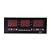zjchao Reloj de Pared Grande Red LED Digital Alarma del Reloj Temporizador de la batería con la Temperatura del Calendario 36 C