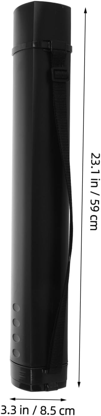 Totority Telescopic Print Tube Slip Rolling Cap and Handle for Artwork Storage Multifunctional Poster Tube