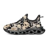 CDLHHM Mens Women Walking Running Shoes Cross Trainer Shoe Lightweight Non-Slip Casual Athletic Breathable Mesh Fashion Sneakers for Gym Jogging Cross Training Khaki US 4.5