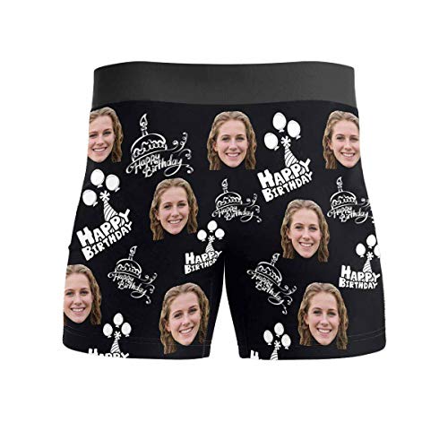 Custom Underwear Custom Boxers for Men with Face Happy Birthday Boxer Briefs Underpants Printed with Photo as Gift2