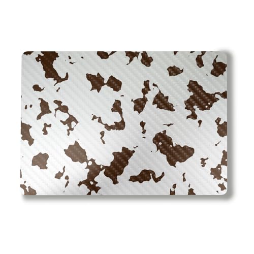 Image of Carbon Fiber Laptop Skin Compatible with Alienware M18 R2 (2024) - Brown Cow - Premium 3M Vinyl Protective Wrap Decal Cover - Easy to Apply | Crafted in The USA by MightySkins