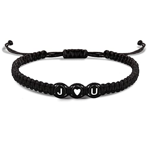 Initial Bracelets for Women Men's Bracelets Gifts for Girlfriend Boyfriend Letter Bracelets I Love You Gifts for Her Him Best Friend Birthday Gift Christmas Jewelry