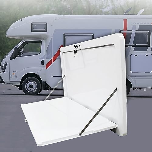 Table pliante pour camping-car suspendue extérieure 80x45cm avec LED