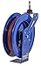 Coxreels EZ-SH-4100 Safety Series Super Hub Spring Rewind Reel with Hose - Heavy-Duty For Air/Water Hoses - ½” Hose ID - 250 PSI - 75' Length PVC Hose Included - Made in USA