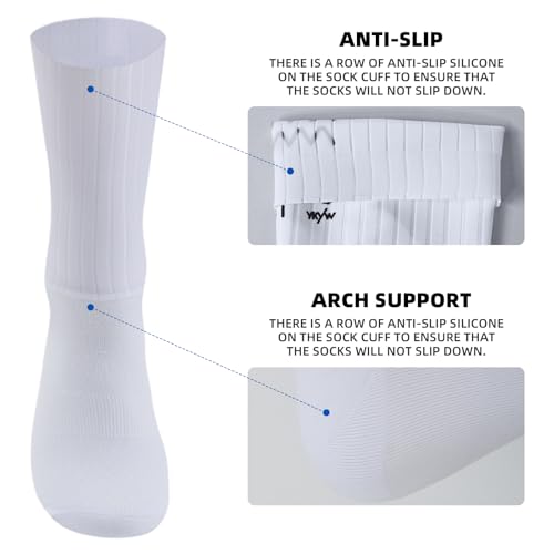 YKYWBIKE Cycling Socks for Men Women-Athletic Crew Bike Socks,MTB Riding Socks,Compression Biking Socks for Men Cycling3