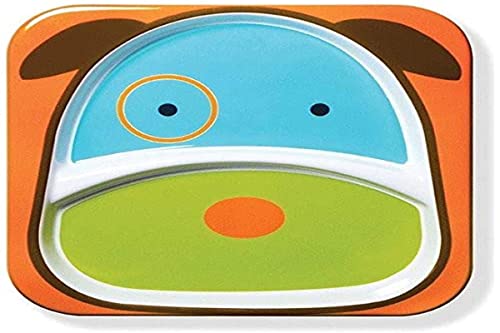 Skip Hop Dishwasher Safe Zoo Baby Plate, Dog