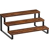 Giikin Display Risers, 3 Tier Display Stand for Perfume, Makeup, Figures and Dolls Collection, Tiered Display Stand Risers for Retail Display Cupcake Display, Counter Shelves for Kitchen Bathroom Shop