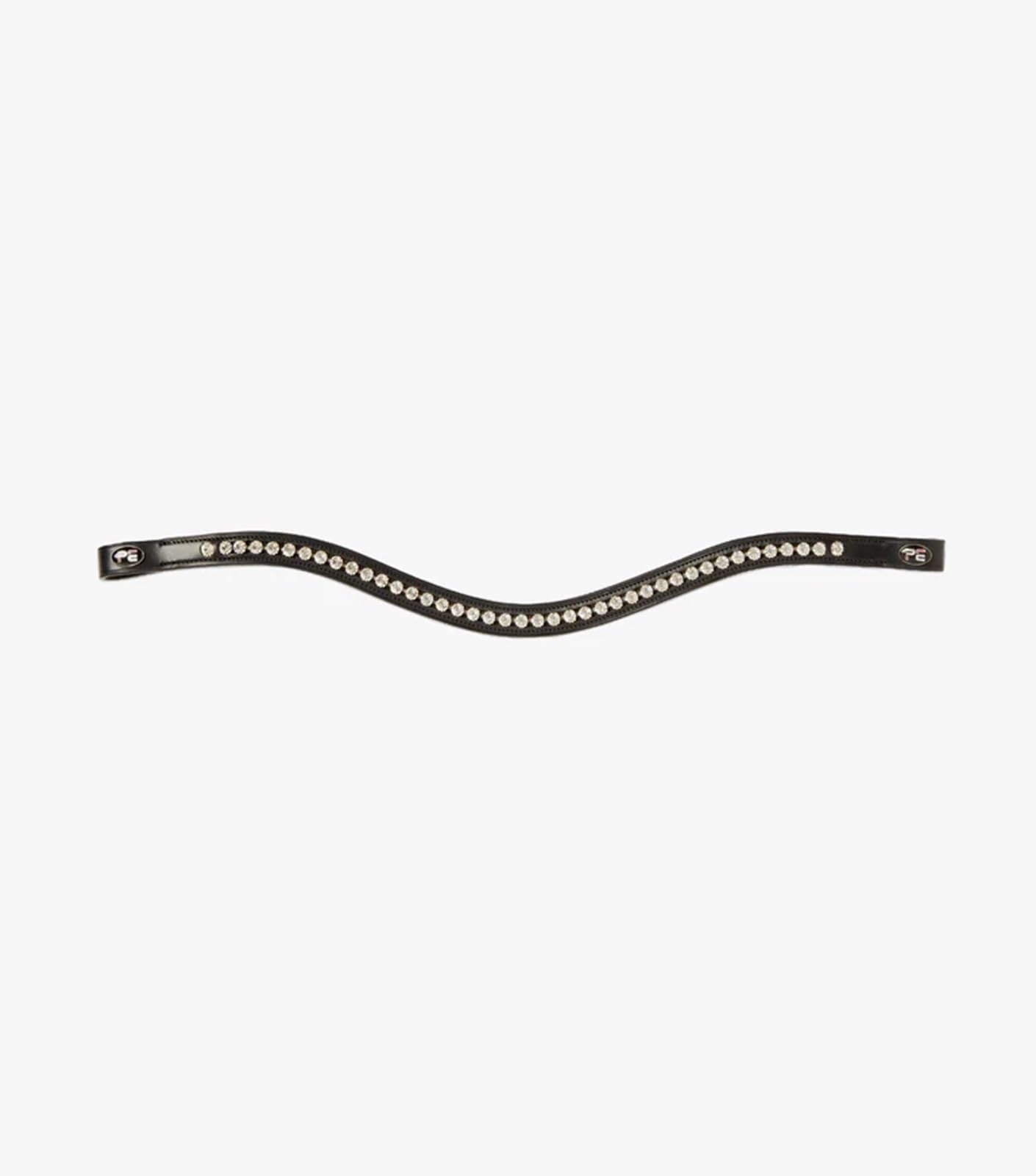 Premier Equine Bellissima - Banda para cejas con forma de diamante, color negro o marrón