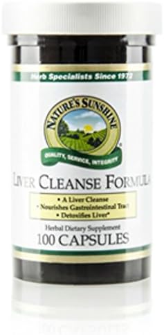 Nature's Sunshine Liver Cleanse Formula 100 Capsules (Pack of 2)