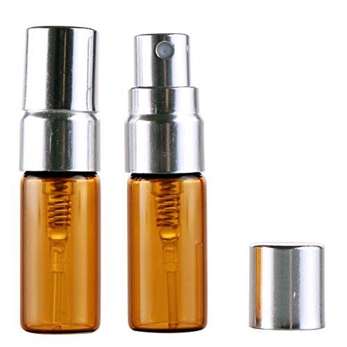 Preisvergleich Produktbild ppactvo Parfüm Zerstäuber Leeres Parfüm Spray Tragbare Sprühflasche Reise-Parfüm-Flasche Auslaufsichere Sprühflasche Nachfüllbarer Travel Mini Silver