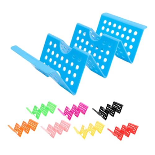 Cabilock 8pcs Mexico Taco Holder Set Shape Design for Tortillas Pancakes and Party Supplies Space Efficient and Dishwasher Safe Taco Serving Tray Multiple Colors