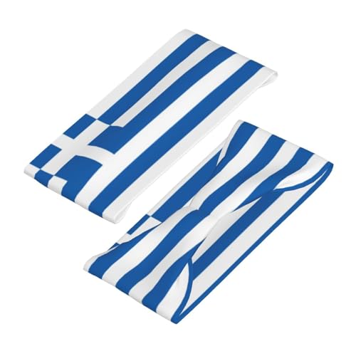 Image of Cute Flag Headbands Women Men Flag Sweatband Sports Headband for Running, Cycling, Yoga Gym, Working Out