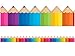 Teacher Created Resources 3496 Colored Pencils Die-Cut Border Trim