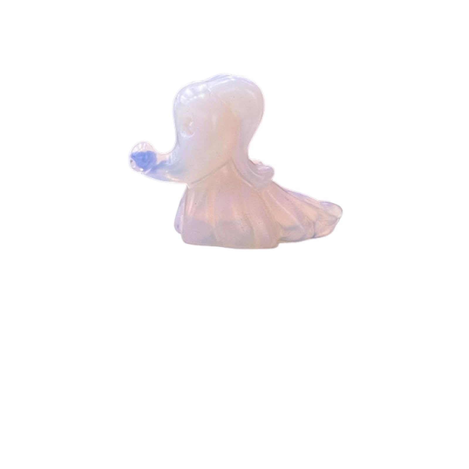 CYLRWSR Crystal Figurines Ghost Dog Statue- Handcrafted Sculpture Decoration Haunting Design Sculpture Ornament,Pink Crystal