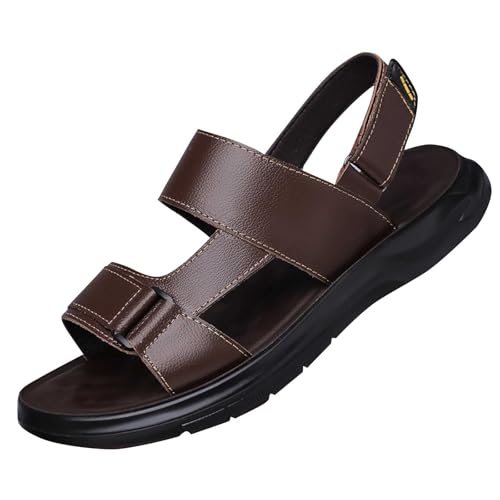 Black Sandals for Men Trendy Summer Outdoor Sports Slip On Sandal Casual Hiking Beach Slippes Workout Footwear