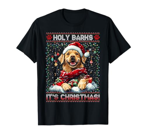 Golden Retriever Christmas Tree Decorations Dog Lover Xmas T-Shirt