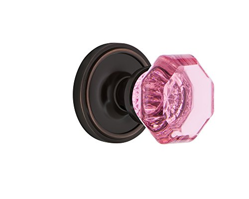 Get Popular Offer Nostalgic Warehouse 726113 Classic Rosette Interior Mortise Waldorf Pink Door Knob in Timeless Bronze