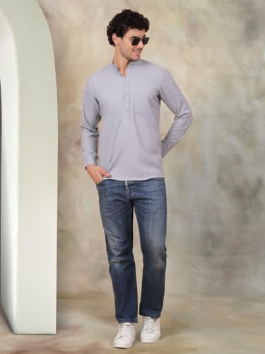 Image of Jompers Men's Cotton Regular Fit Solid Short Kurta
