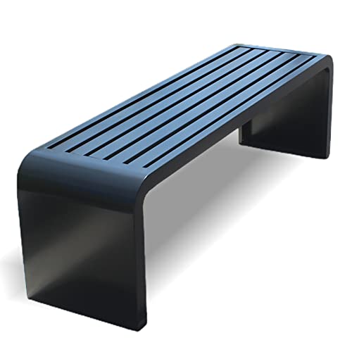 Banc de parc haut de gamme en métal antirouille pour extérieur