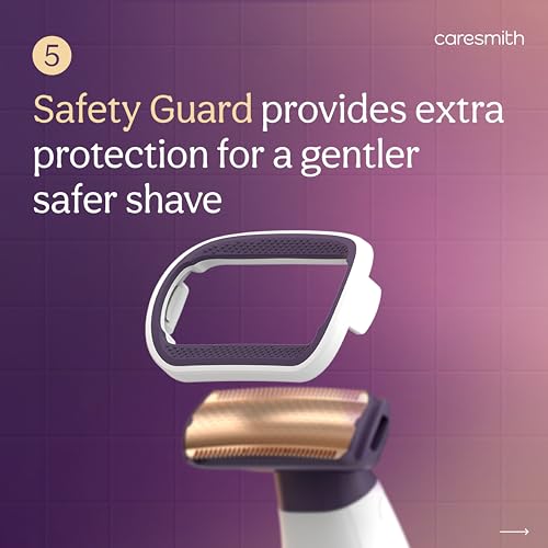Image of Caresmith Bloom Bikini Trimmer for Woman | Painless Hair Remover Machine with 5 Safety Features| Water Resistant Electric Shaver for Intimate Area, Underarms & Legs | Rechargeable Body Trimmer for Women Private Part