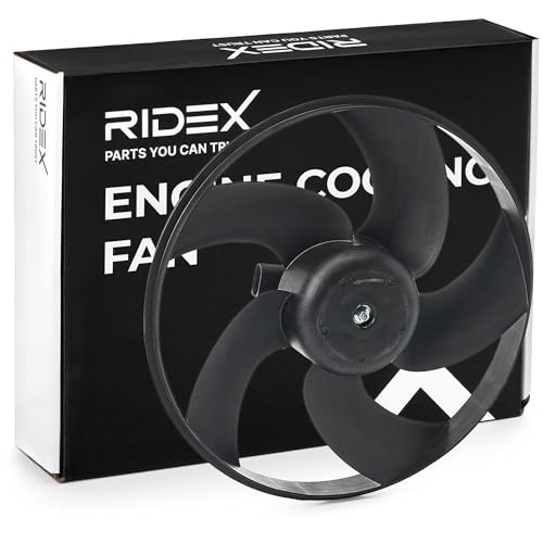 RIDEX 508R0003 Ventilador de motor sin bastidor de ventilador radiador (armazón) compatible con PEUGEOT 206 Fastback 2A/C