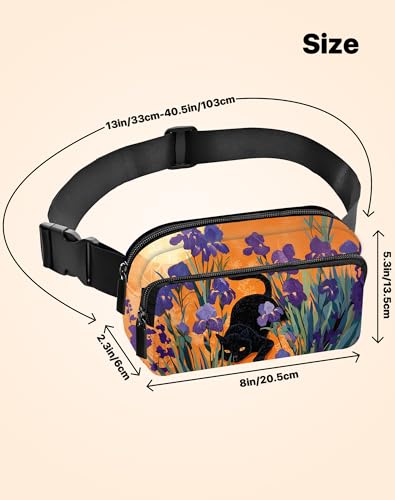 Image of Cat Fanny Pack for Women Belt Bag Fashion Everywhere Waist Pouch Lightweight Crossbody Bags with Adjustable Strap