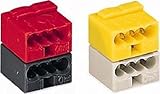 knx system planen  Wago EIB/KNX Klemme 243-211 dunkelgrau/rot 4x0,8mm² 50 St