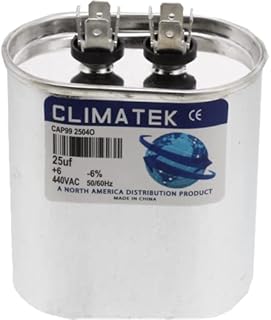 VA2000/44-256 - ClimaTek Upgraded Oval Capacitor Fits Amrad - 25 uF MFD 370 440 Volt VAC