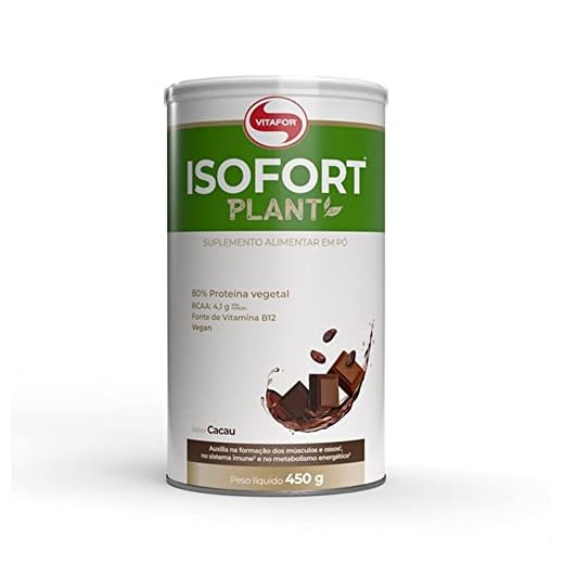 Isofort Plant - 450G - Cacau, Vitafor, Vitafor, Branco, 450 Gramas